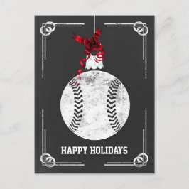 Cartões de Natal de jogador de beisebol de quadro