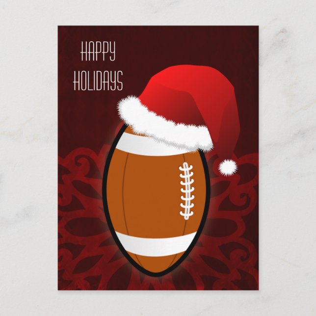 Cartões de Natal de jogador de futebol (Frente)