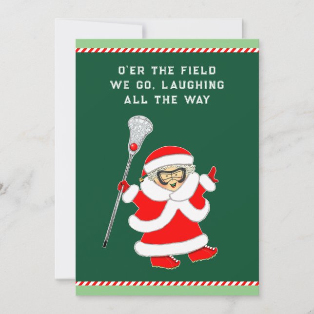 Cartões de Natal de Lacrosse (Frente)