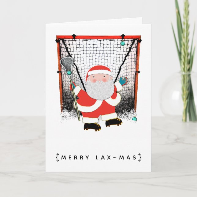 Cartões de Natal de Lacrosse (Frente)