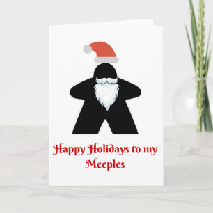 Cartões de natal de Meeple