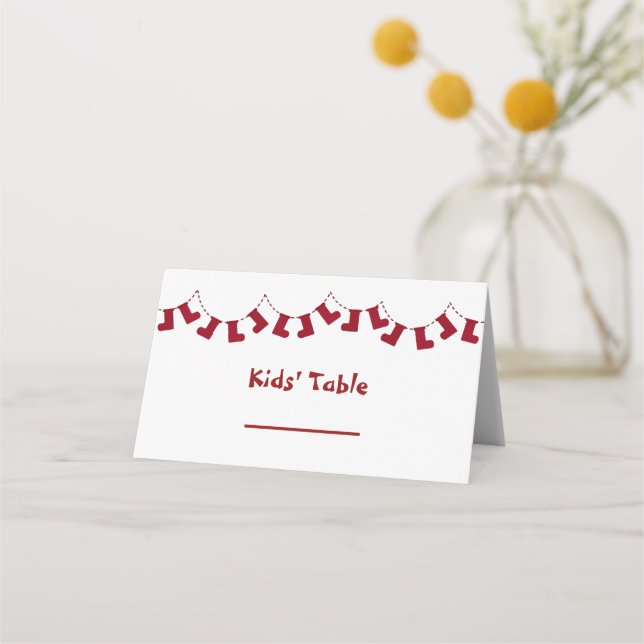 Cartões de natal de Mesa infantil (Frente)