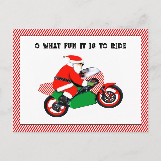 cartões de Natal de motocicleta (Frente)