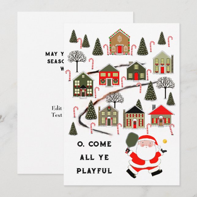 Cartões de natal de Natal (Frente/Verso)