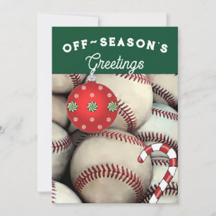 Cartões de natal de Natal de Baseball
