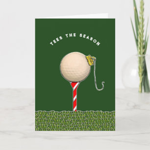 Cartões de natal de Natal de Golfe