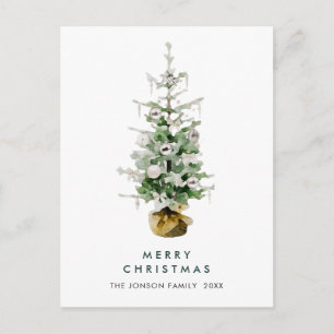 Cartões de natal de Natal Elegante Pine Tree