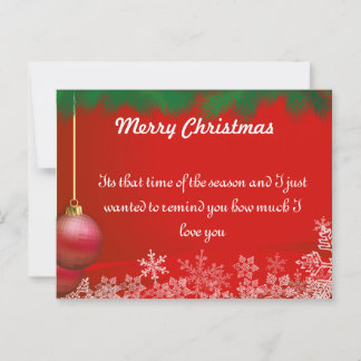 Cartões de natal de Natal para familiares e amigos