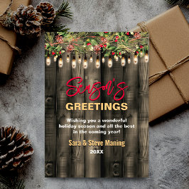 Cartões de natal de Natal Rustic Country