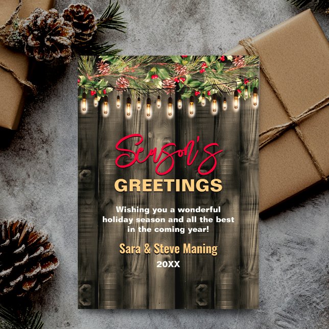 Cartões de natal de Natal Rustic Country (Criador carregado)