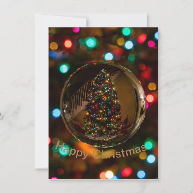 Cartões de Natal de obrigado personalizados (Frente)