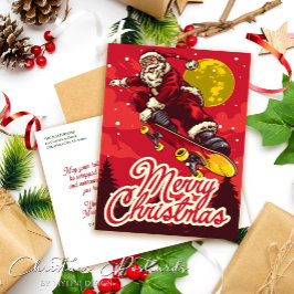 Cartões de natal de Papais noeis de Retro Personal