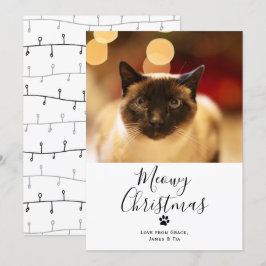 Cartões de Natal de Pet Cat de Natal