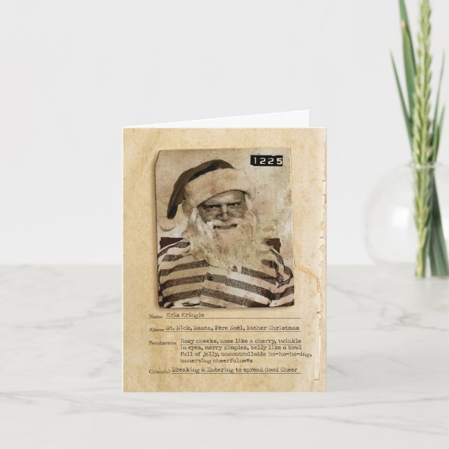 Cartões de natal de Piada de Papais noeis incorret (Frente)