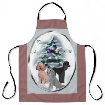 Cartões de Natal de Poodle