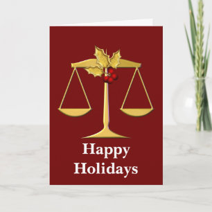 Cartões de natal de profissões jurídicas