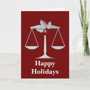 Cartões de natal de profissões jurídicas