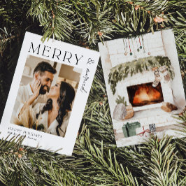 Cartões de Natal de Recém-Casados Felizes