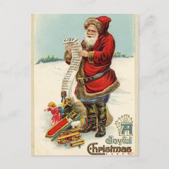 Cartões de natal de reprodução antigos (Frente)