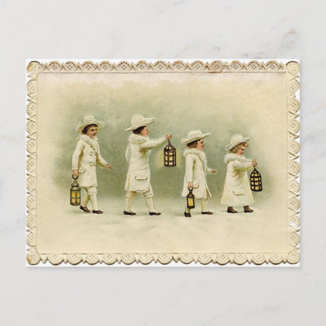 Cartões de natal de reprodução antigos (Frente)