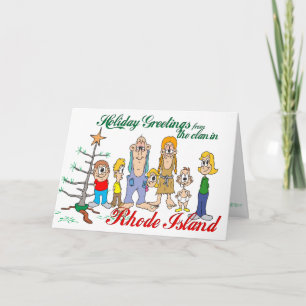 Cartões de natal de Rhode Island