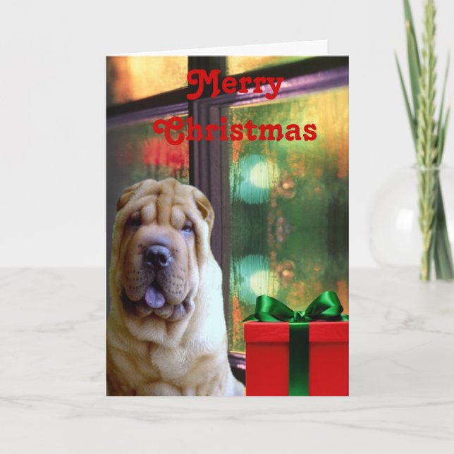 Cartões de Natal de Shar-pei do chinês (Frente)