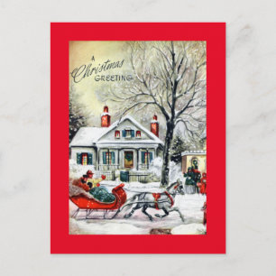 Cartões de natal de Sleigh