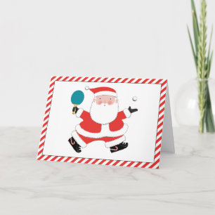 Cartões de Natal de Tênis de Mesa Ping-Pong