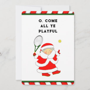 Cartões de Natal de tênis Natal