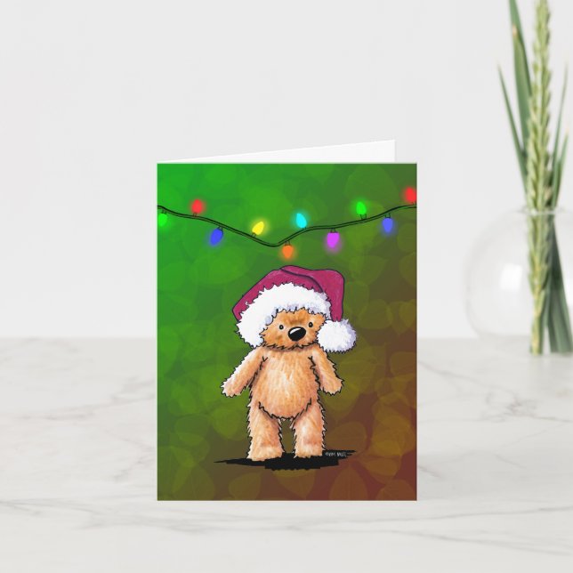 Cartões de Natal de Urso Pequeno (Frente)