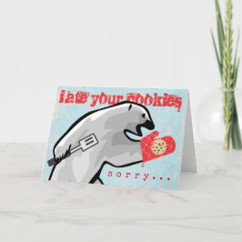 Cartões de Natal de ursos polares engraçados