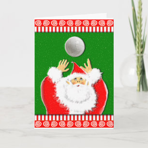Cartões de natal de voleibol