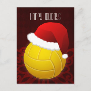 cartões de natal de voleibol