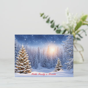 Cartões de Natal de Winterland Nevada - Personaliz