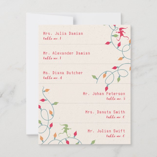 Cartões de Natal do Bunch Bunch, os mais amigos do (Frente)