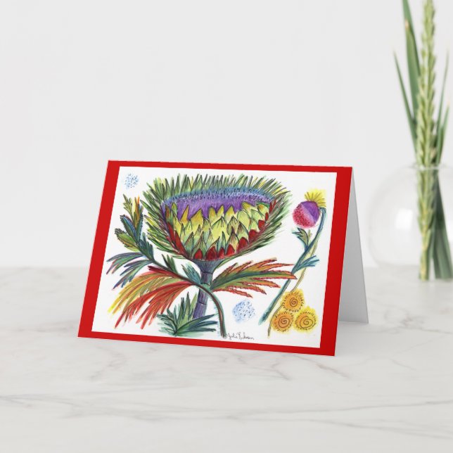 Cartões de natal do cardo (Frente)