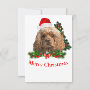 cartões de Natal do cocker spaniel