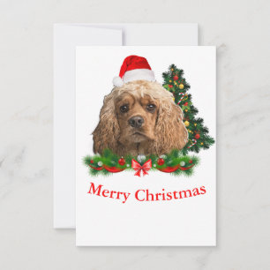 Cartões de natal do Cocker Spaniel