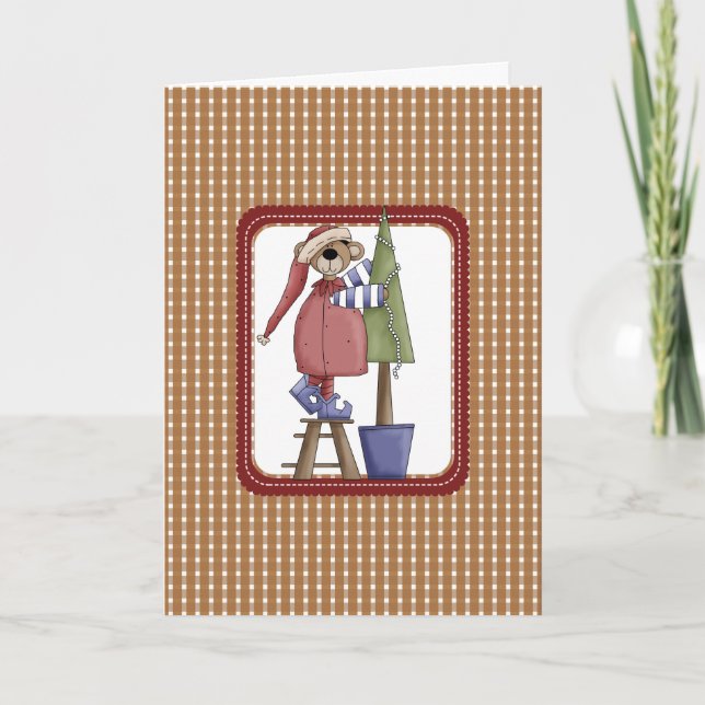 Cartões de Natal do Country Bear (Frente)