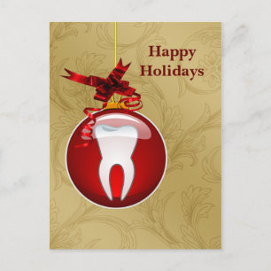 Cartões de natal do dentista