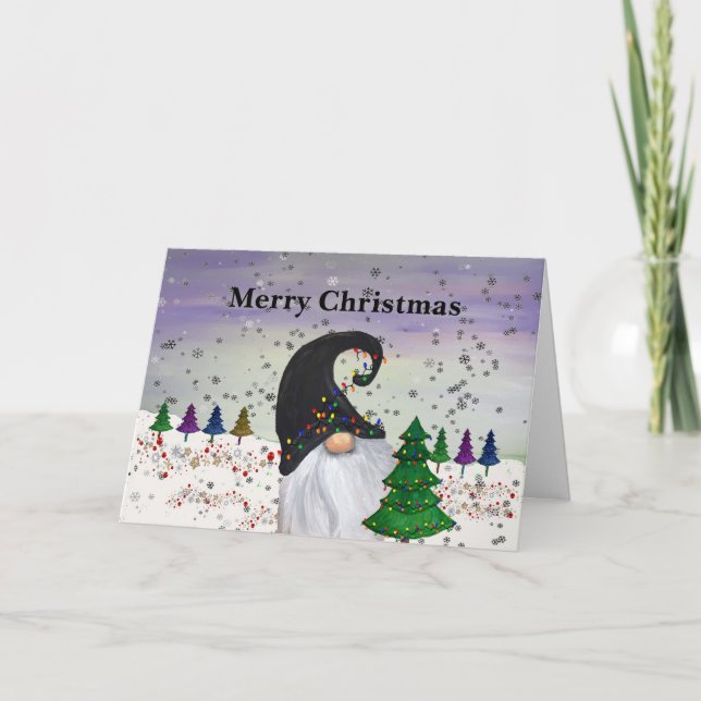 cartões de Natal do Gnome de Natal (Frente)