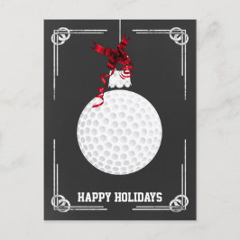 cartões de Natal do jogador de golfe do quadro