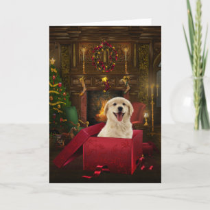 Cartões de Natal do Labrador Golden Retriever