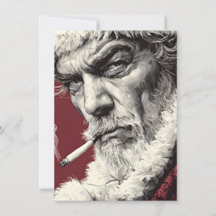 Cartões de Natal do Papai Noel Ruim Humor Adulto