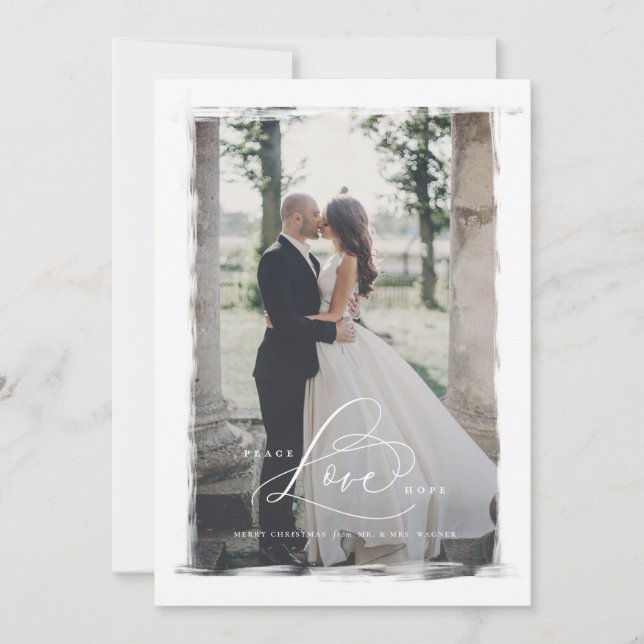 Cartões de Natal do Peace Love Hope (Frente)