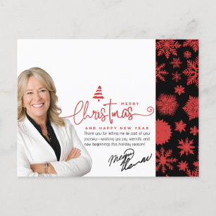 Cartões de natal do Realtor, Foto e Mensagem
