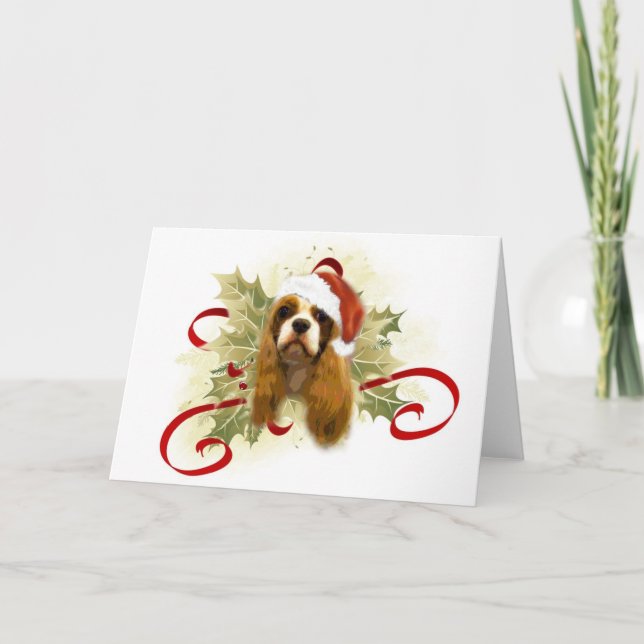Cartões de Natal do Rei Charles Spaniel (Frente)
