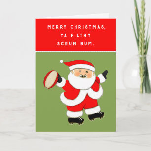 cartões de Natal do rugby