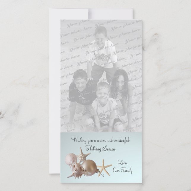 Cartões de natal do Seashell (Frente)