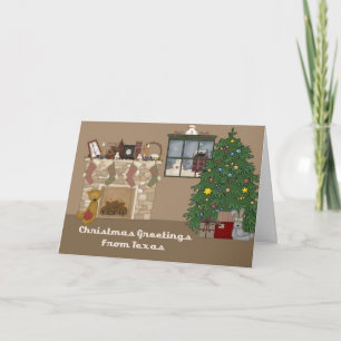 cartões de natal Do Texas